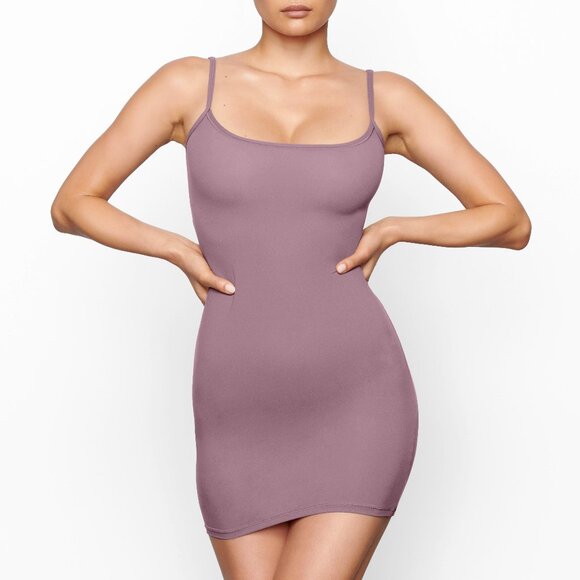SKIMS Fits Everybody Slip Dress - Plum - XL - Picture 1 of 4